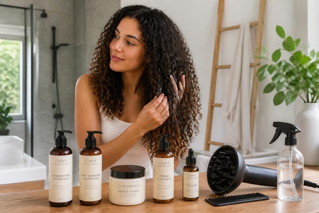 découvrez la routine soin et coiffage complète pour sublimer vos cheveux bouclés, avec des astuces et produits adaptés pour des boucles définies et en pleine santé.