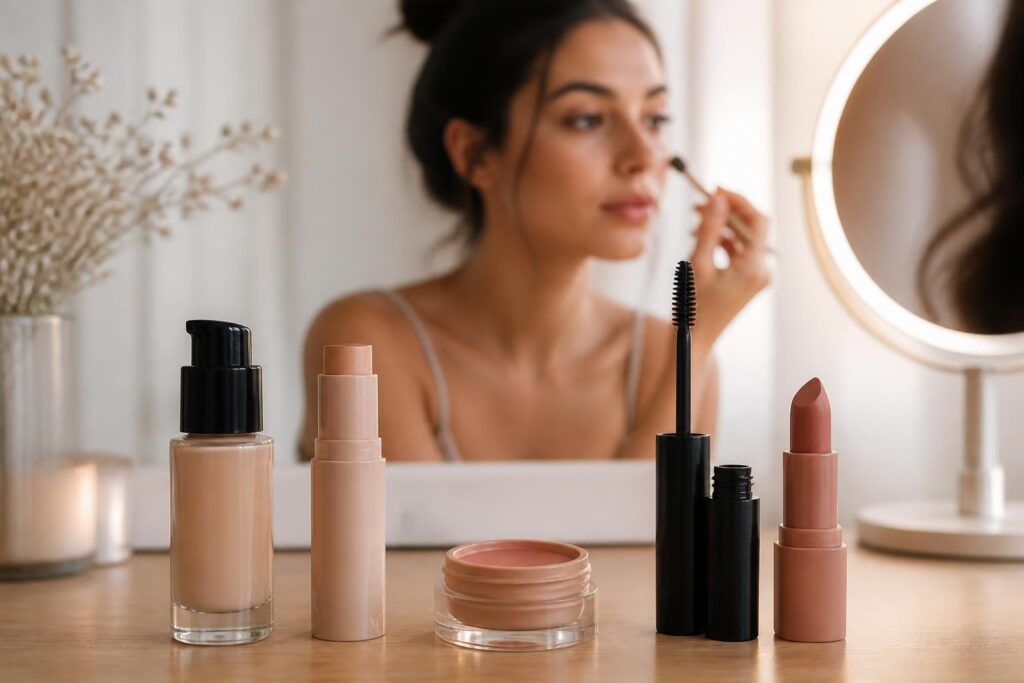 découvrez comment maîtriser le maquillage nude avec une routine minimaliste en seulement 5 produits essentiels pour un look naturel et élégant au quotidien.