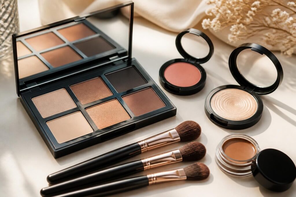 découvrez la palette de maquillage essentielle avec tous les indispensables à avoir pour un look parfait au quotidien.