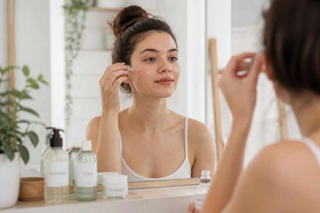 découvrez une routine douce et efficace pour les peaux à imperfections, afin d'obtenir un grain de peau net et éclatant au quotidien.