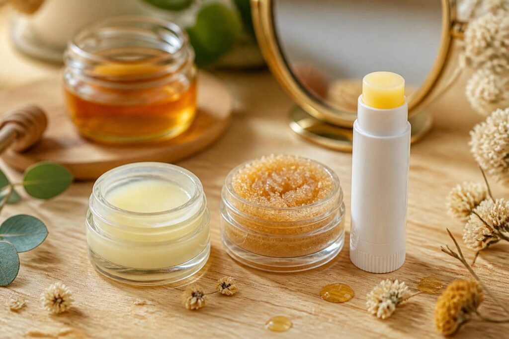 découvrez nos conseils et produits essentiels pour le soin des lèvres : baumes nourrissants, gommages doux et protection efficace contre les agressions extérieures.