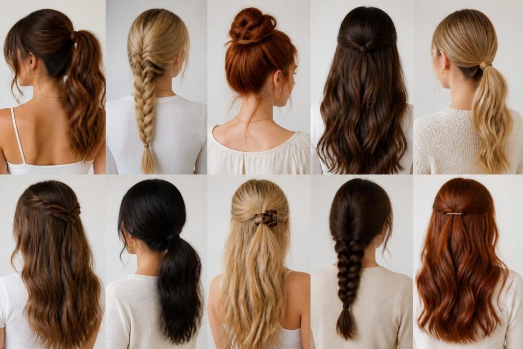 découvrez 10 coiffures faciles et rapides pour sublimer vos cheveux longs au quotidien. idéales pour gagner du temps tout en restant élégante.