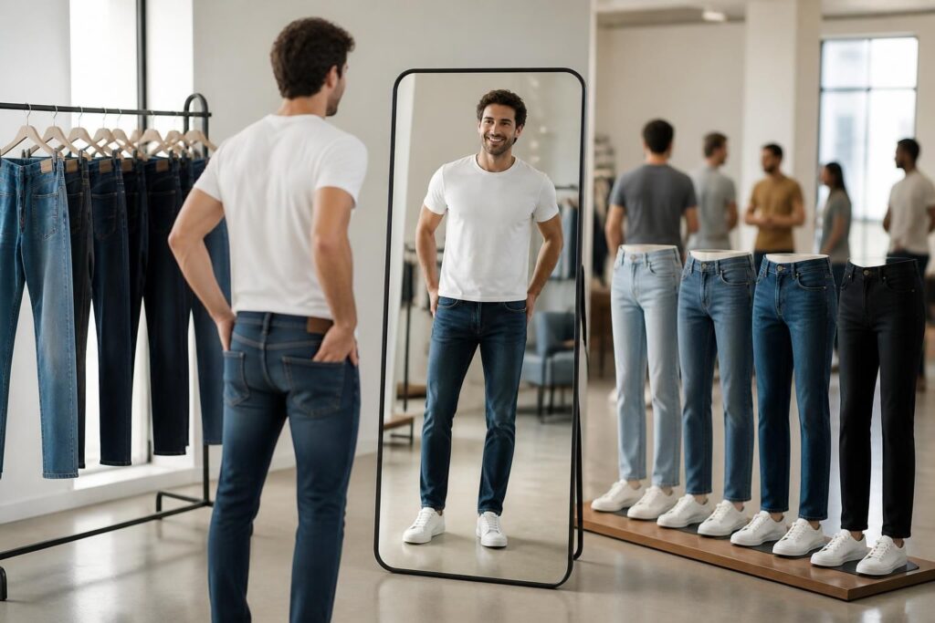 découvrez comment choisir le jean parfait qui met en valeur votre silhouette grâce à nos conseils pour trouver la coupe idéale adaptée à votre morphologie.