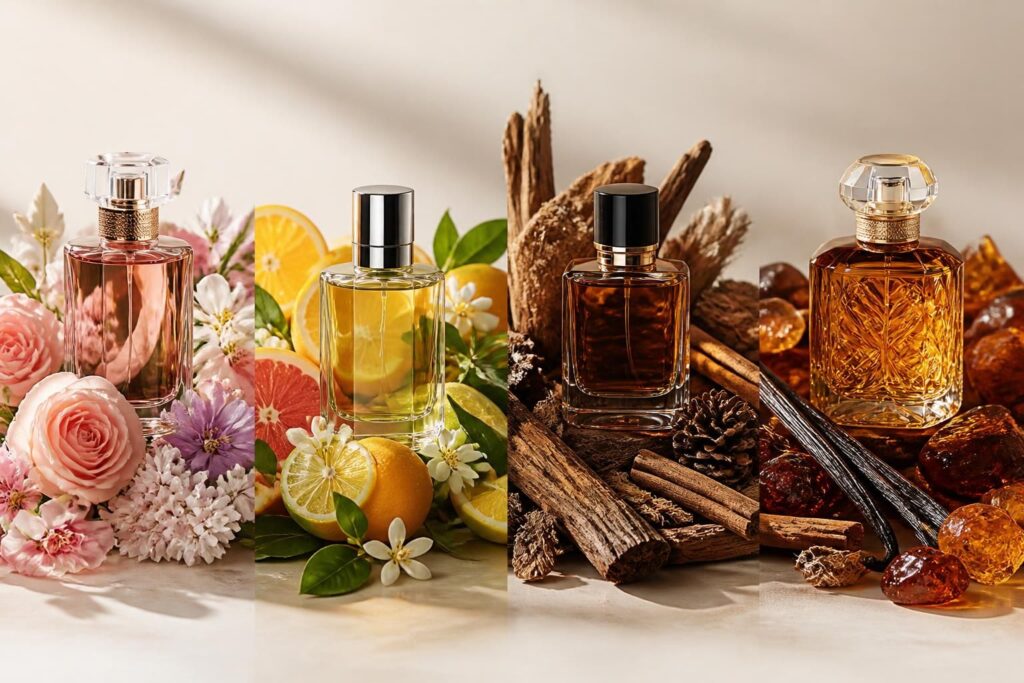 découvrez les différentes familles olfactives de parfums et apprenez à choisir celui qui correspond parfaitement à votre personnalité et à vos préférences.