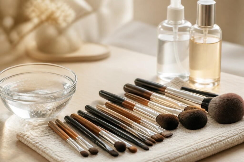 découvrez l'essentiel des pinceaux de maquillage et apprenez les meilleures techniques pour les nettoyer efficacement, afin de garantir une application parfaite et une hygiène optimale.